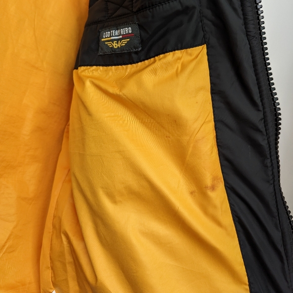 Black LGD 1964 Aeronautical Aviation Aviator Bomber Jacket | Utility Core - Picture 6 of 14